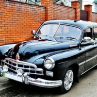 204 Ретро автомобиль ZIM GAZ-12 черный